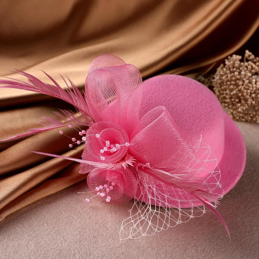 Little Girls Tea Party Hair Clip Pink Brand New !! Birthday Party‎ Wedding